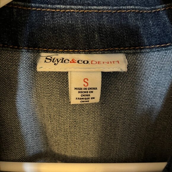 Jean jacket- STYLE & CO. DENIM - Picture 2 of 2